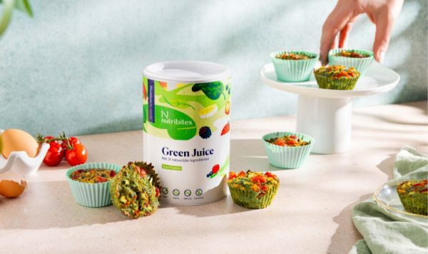 Green-juice-ei-muffin-ontbijt-tussendoortje-gezond-voeding-vitamine-mineralen-vezels